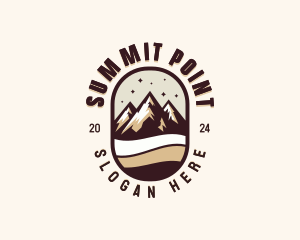 Peak Summit Hiking logo design