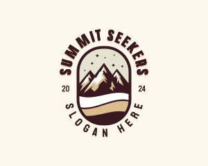 Peak Summit Hiking logo design