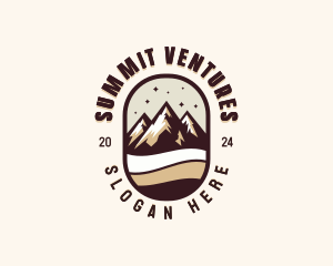 Peak Summit Hiking logo design