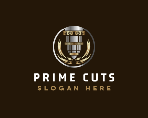 Laser Machine Industrial logo design