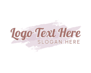 Watercolor - Simple Chic Wordmark logo design