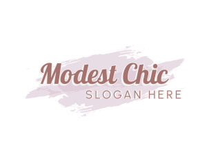 Simple Chic Wordmark logo design