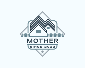 Roofing - House Roof Fence logo design