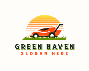 Mower Sunset Landscaping logo design