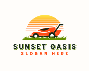 Mower Sunset Landscaping logo design