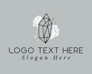 Glamorous - Diamond Crystal Stars logo design