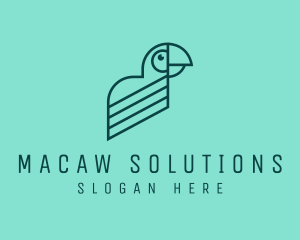 Macaw - Wild Bird Sanctuary logo design