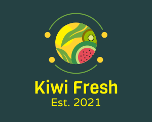 Kiwi - Healthy Fruit Food logo design