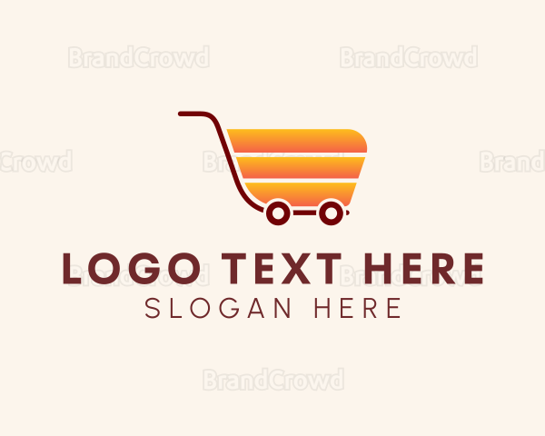 Market Grocery Cart Logo