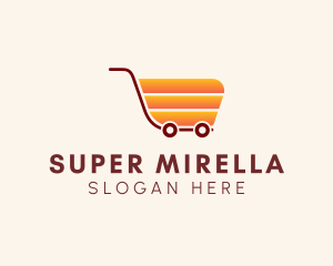 Market Grocery Cart  Logo