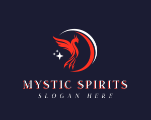 Mythical Bird Phoenix logo design