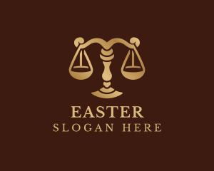 Justice Scale - Lawyer Legal Scale logo design