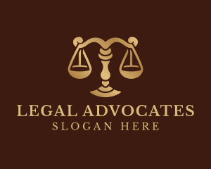 Lawyer Legal Scale logo design