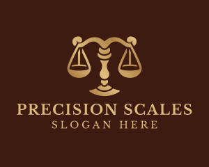 Lawyer Legal Scale logo design