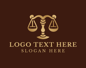 Court - Lawyer Legal Scale logo design