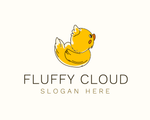 Fluffy Baby Duck logo design