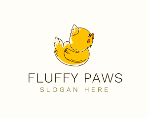 Fluffy - Fluffy Baby Duck logo design