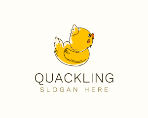 Duckling - Fluffy Baby Duck logo design