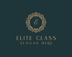First Class - Floral Luxury Ornament logo design