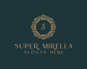 Round - Floral Luxury Ornament logo design