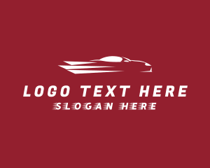 Drag Racing - Fast Racing Car Automobile logo design