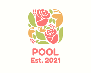 Gardening - Rose Pattern Design logo design