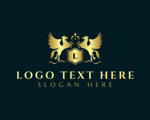 Jewellery - Pegasus Horse Shield logo design