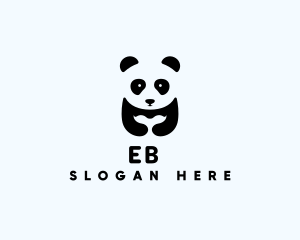 Lazy - Panda Bear Animal logo design