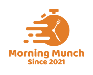 Brunch - Orange Fast Food Diner logo design