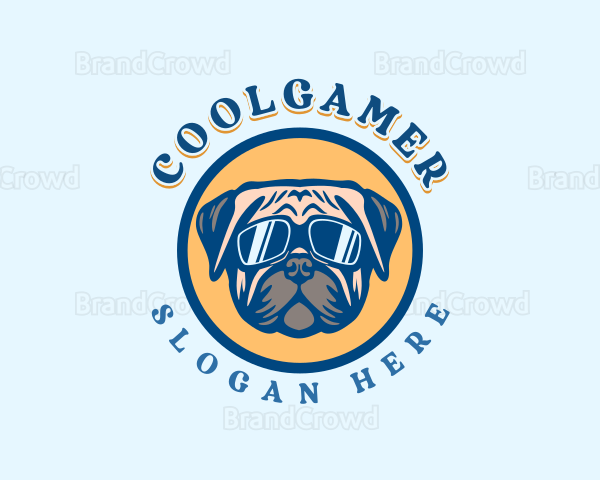 Summer Sunglass Dog Logo