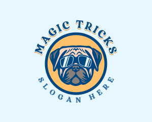 Tricks - Summer Sunglass Dog logo design