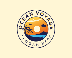 Ocean Beach Vacation logo design