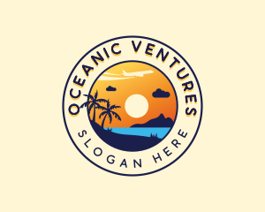 Ocean Beach Vacation logo design