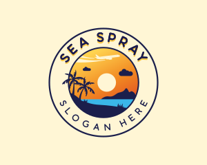 Ocean Beach Vacation logo design