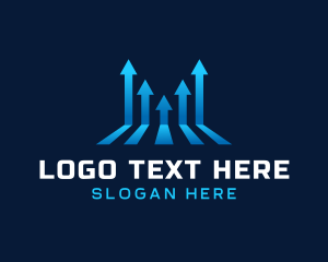 Arrow - Marketing Arrow Graph logo design