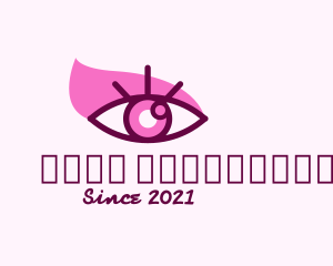 Optometrist - Eye Makeup Contact Lens logo design