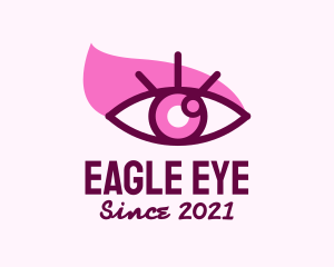 Eye Makeup Contact Lens logo design