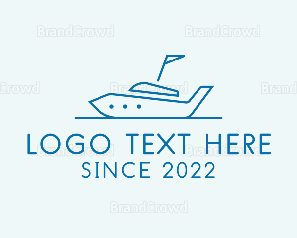 Transport Yacht Boat Logo