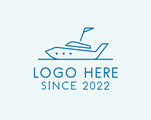 Port - Transport Yacht Boat logo design