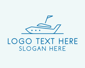 Transport Yacht Boat  Logo