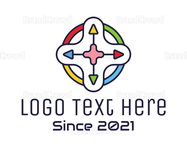 Multicolor Game Controller Logo