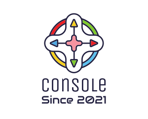 Multicolor Game Controller logo design