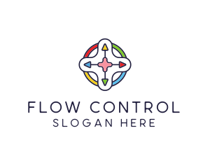 Multicolor Game Controller logo design
