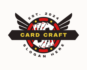 Card - Poker Chip Casino logo design