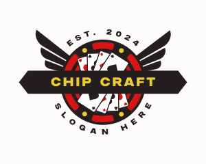 Poker Chip Casino logo design