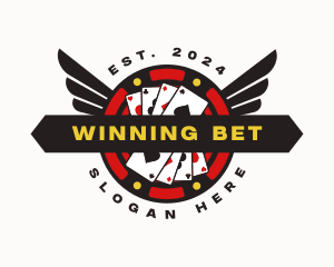 Bet - Poker Chip Casino logo design