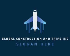 Airplane Tour Flight logo design