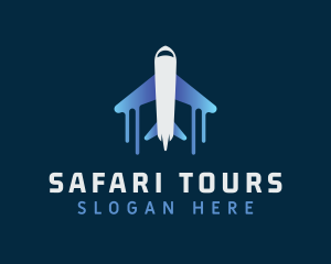 Airplane Tour Flight logo design