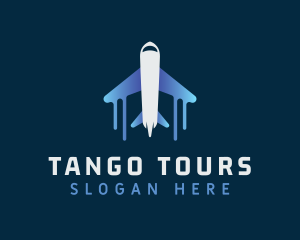 Airplane Tour Flight logo design