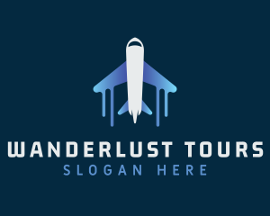 Airplane Tour Flight logo design